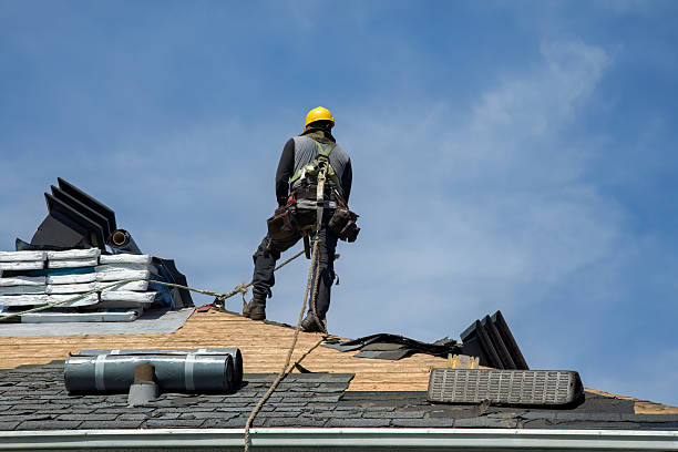 Professional Gutter Installation technician working in Shoemakersville, PA